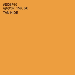 #ED9F40 - Tan Hide Color Image